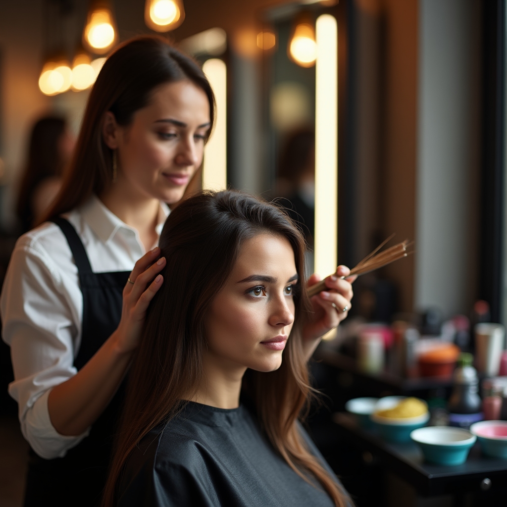 Hajfestés és melírozás a szalonban