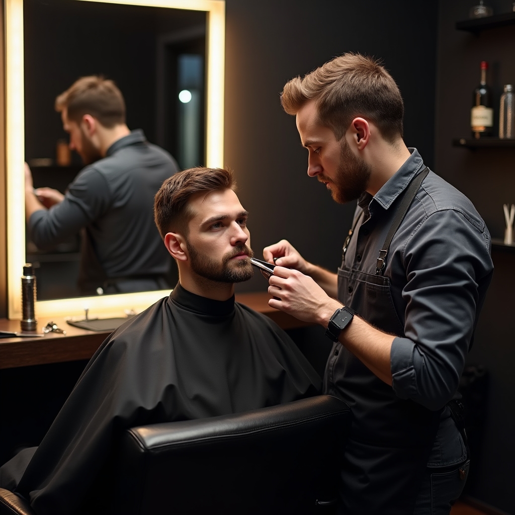 Férfi hajvágás és stilizálás