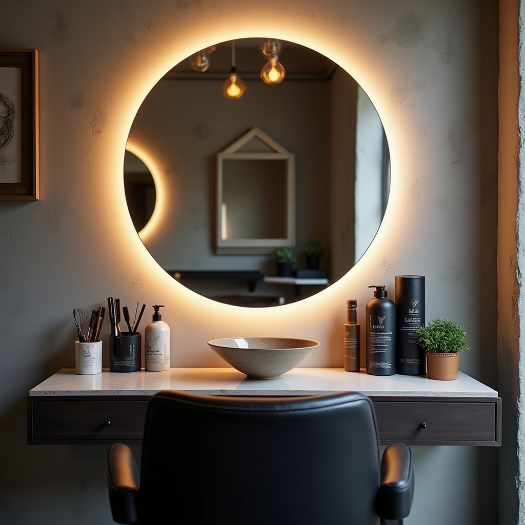 A szalon modern munkaállomása